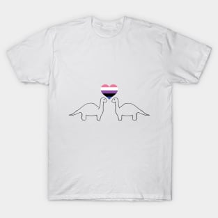 Genderfluid Dinos T-Shirt